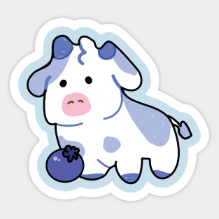 blueberry cow Sticker